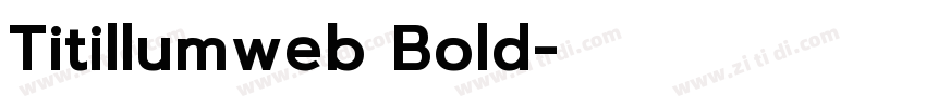 Titillumweb Bold字体转换